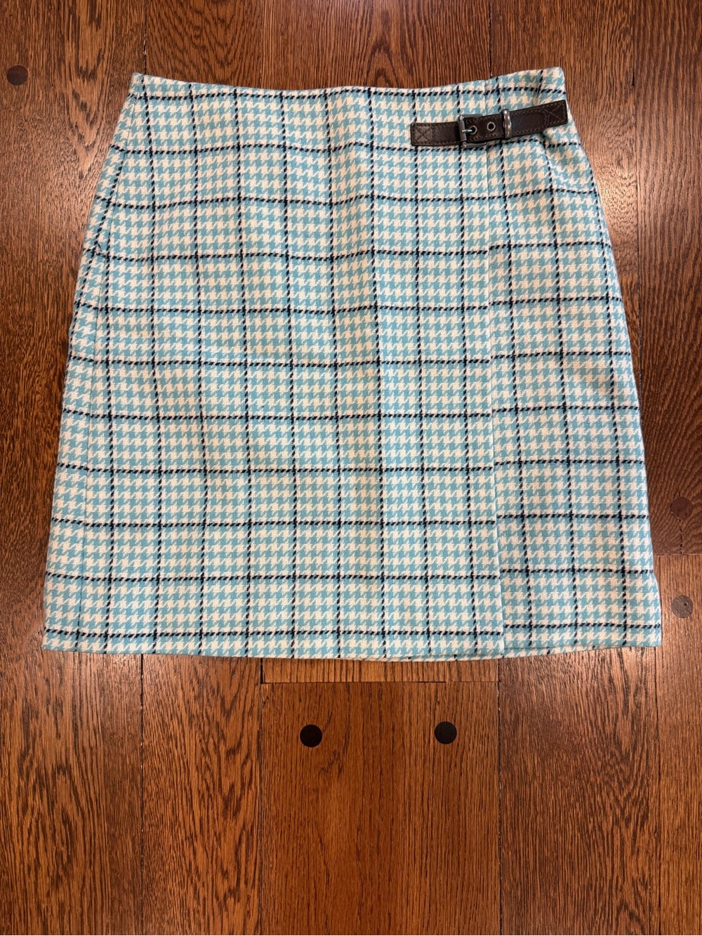 Boden British Tweed 100% Wool Houndstooth Skirt Size 6R